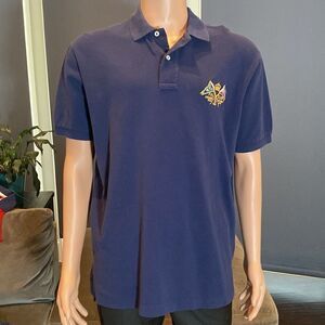 Men’s Vintage Polo by Ralph Lauren Blue Polo Shirt Short Sleeve Size L NWT